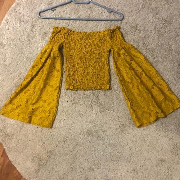 Off shoulder floral pattern Crop Top - Picture 2 of 4